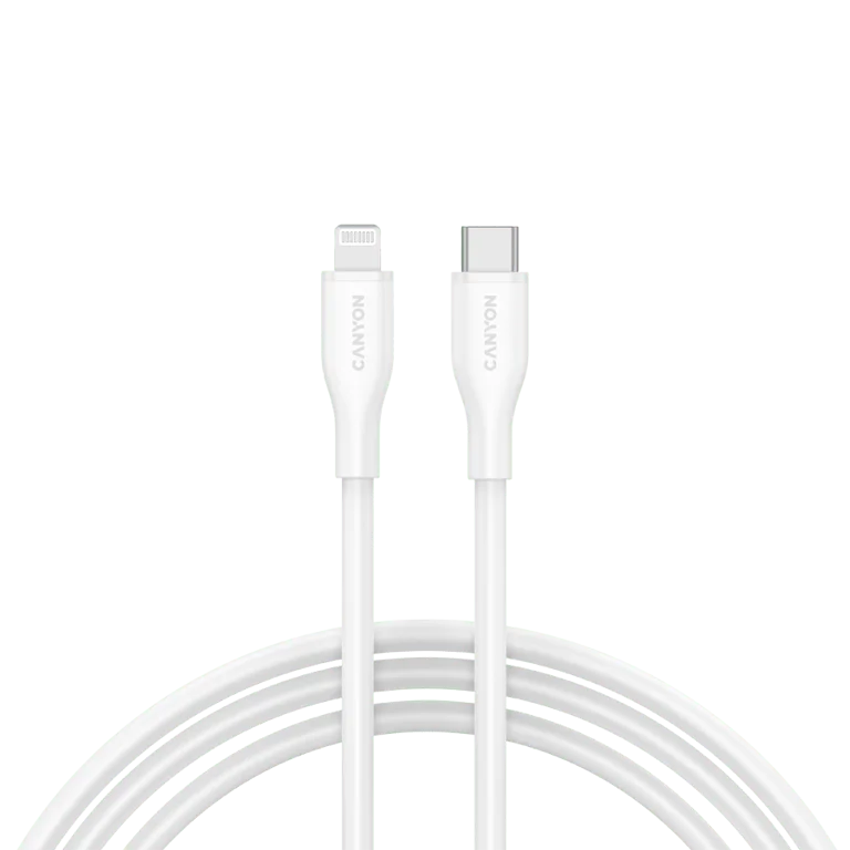 CANYON cable CLNM60 C-L 60W MFI 1m Silicon White