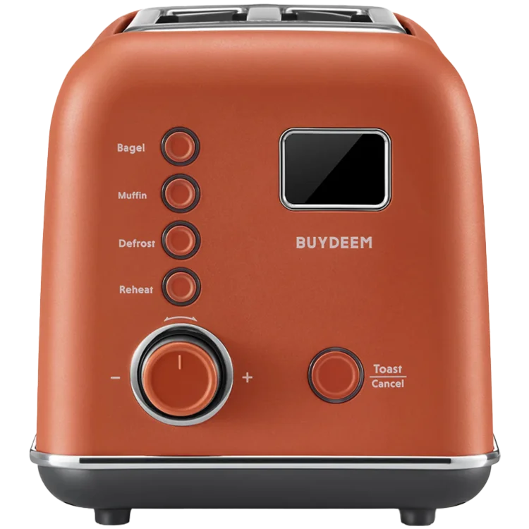 BUYDEEM 2 Slice Automatic Metal Toaster, model DT730E, color Koi Red, EU