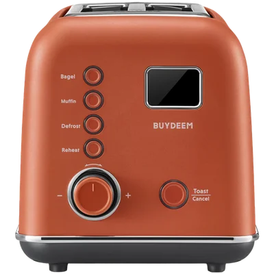 BUYDEEM 2 Slice Automatic Metal Toaster, model DT730E, color Koi Red, EU