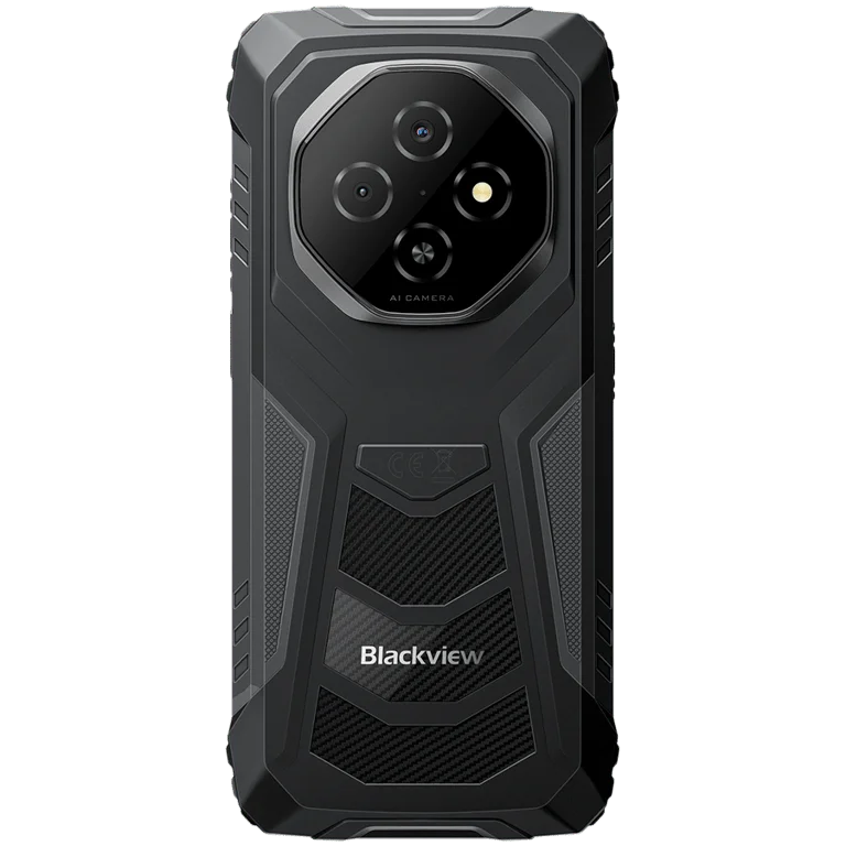 Смартфон Blackview FORT 1 6.56" HD+ 90Hz, Unisoc T615, 6GB RAM, 256GB, Android 15, 10000mAh, Черен, Меоустойчив (MIL-STD)