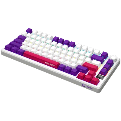 LORGAR KBP7075W, Wireless 75% Mechanical Gaming Keyboard Pro, White, EN layout