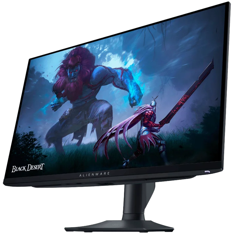 Alienware AW2725DF Gaming Monitor, 27" (26.7") QD OLED QHD 2560x1440 360Hz AG, 1000 cd/m2 (HDR peak), 1.5m:1, 0.03ms, 178/178, 2xDP 1.4, 1xHDMI 2.1, 1xUSB Type-B up, 3xUSB Type-A down, 1xUSB Type-C down, AMD FreeSync, Height, Tilt, Swivel, Pivot, 3Y