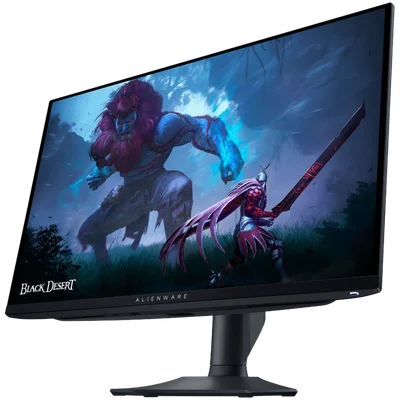 Alienware AW2725DF Gaming Monitor, 27" (26.7") QD OLED QHD 2560x1440 360Hz AG, 1000 cd/m2 (HDR peak), 1.5m:1, 0.03ms, 178/178, 2xDP 1.4, 1xHDMI 2.1, 1xUSB Type-B up, 3xUSB Type-A down, 1xUSB Type-C down, AMD FreeSync, Height, Tilt, Swivel, Pivot, 3Y