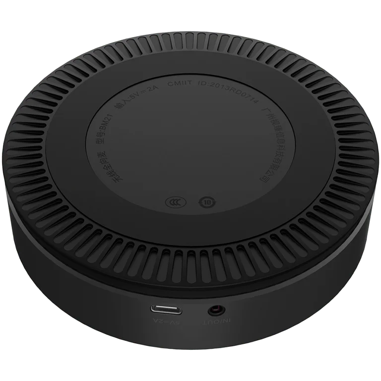 Prestigio Solutions Video Conferencing Speakerphone Alpha: 5W, 6 mic, 5m (Radius), Wireless charging, Connection via USB Type-C, AUX or BT4.2+EDR