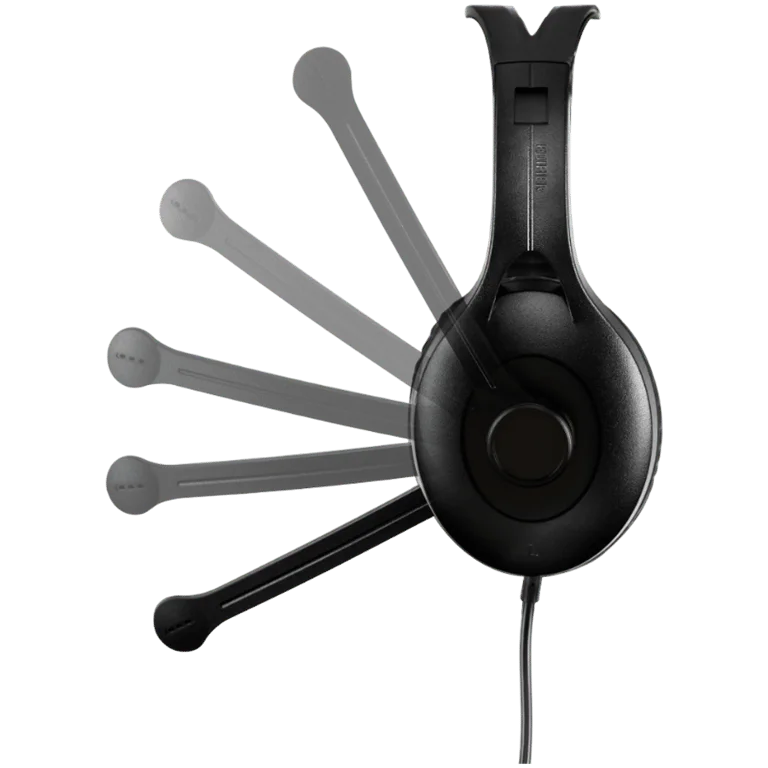 Edifier K800 USB Over-Ear Headphones, 40mm Drivers, Noise-Cancelling Microphone, Inline controls, Black