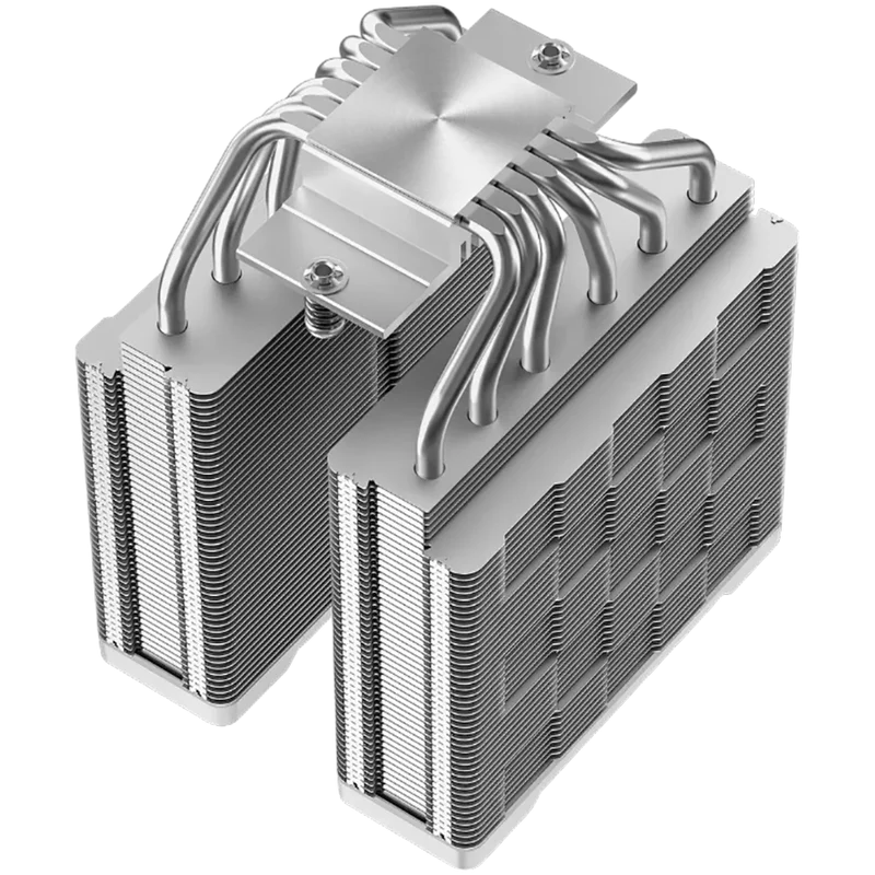 Охладител за процесор DeepCool AG620 G2 WH ARGB, 2x120mm PWM ARGB вентилатора, бял, R-AG620-WHAMMG2-G
