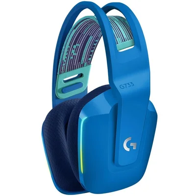 Гейминг слушалки Logitech G733 LIGHTSPEED безжични, RGB, син