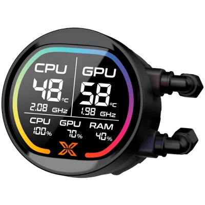 Охладител за процесор XIGMATEK LK Pro 240 Digital EN47428, водно охлаждане, 240мм, LCD дисплей, ARGB