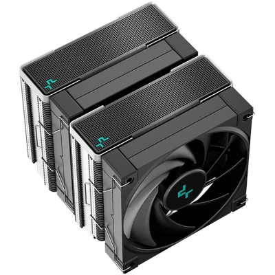 Охладител за процесор PROTECH DeepCool AK620 R-AK620-BKNNMT-G, 2x120mm PWM вентилатор, 6 heatpipes, TDP 260W, LGA2066/2011-v3/2011/1700/1200/115x, AMD AM5/AM4, 129x138x160mm, Черен
