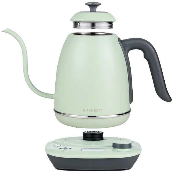 BUYDEEM Electric Gooseneck Coffee Kettle, model K821, color Cozy Greenish EU