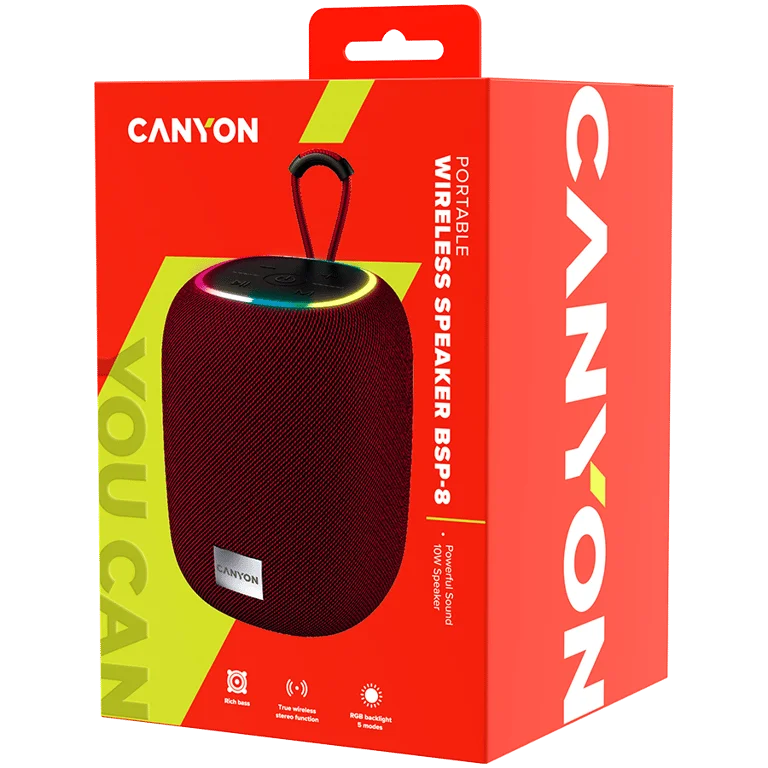 CANYON speaker BSP-8 10W Red