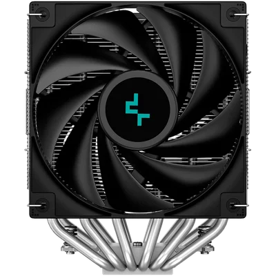 Охладител за процесор DeepCool AG620, 2x120mm PWM вентилатор, TDP 260W, 6 топлинни тръби, LGA2066/2011-v3/2011/1700/1200/115x, AMD AM5/AM4, 129x136x157 mm, черен