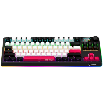 LORGAR KBP70TKLW, Wireless TKL Mechanical Gaming Keyboard Pro, Black/red, EN layout