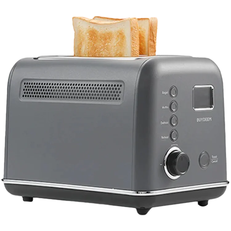 BUYDEEM 2 Slice Automatic Metal Toaster, model DT730E, color Ink Grey, EU