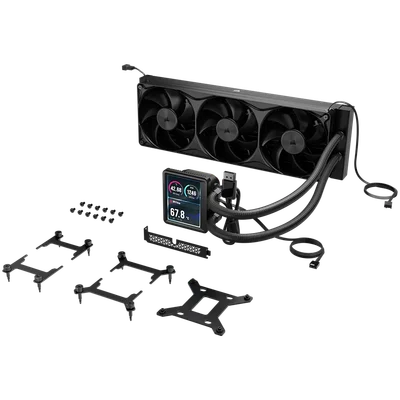 CORSAIR NAUTILUS II 360 RS LCD, 360mm Radiator, Liquid CPU Cooler