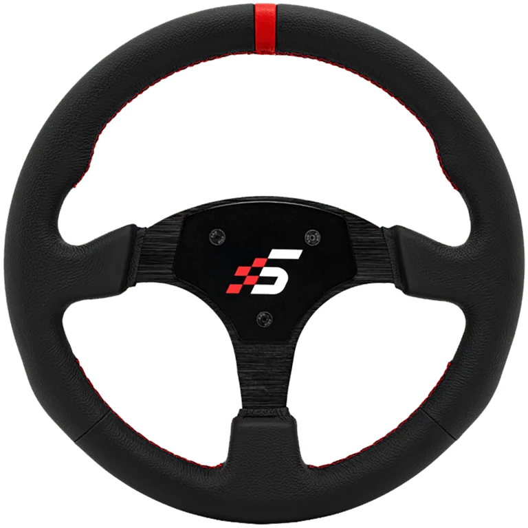 Гейминг волан SIMAGIC P-330R Leather, 330 мм, черен, без HUB