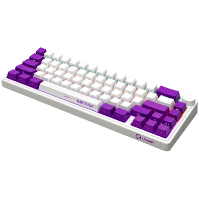 LORGAR KBP70MW, Wireless 65% Mechanical Gaming Keyboard Pro, White, EN layout