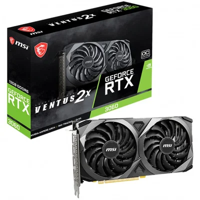 Видеокарта MSI GeForce RTX 3060 VENTUS 2X 12G OC, 12GB GDDR6