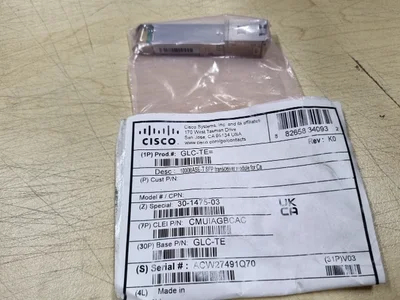 Трансивър Cisco 1000BASE-T SFP transceiver module for Category 5 copper wire