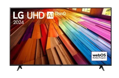 Телевизор LG 55UT80003LA, 55 4K UltraHD TV 4K (3840 x 2160), DVB-T2CS2, webOS 24 Smart TV, ThinQ AI, Alpha 5 AI 4K Gen7, WiFi, HDR10 pro, HLG,