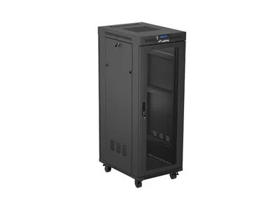 Lanberg rack cabinet 19" free-standing 32U/600X800 (FLAT PACK) with mesh door LCD black