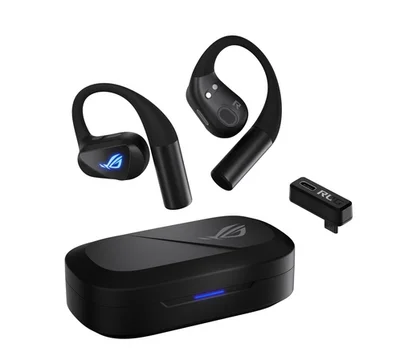 Геймърски слушалки ASUS ROG Cetra Open Wireless, In-ear, безжични, черни