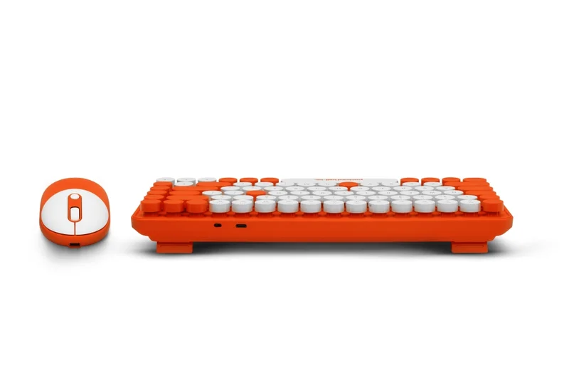 PackardBell The Dot Combo, PBA 600, BT Keyboard and mouse, Ergonomic Slim Design, Quiet Keys, US layout, Orange