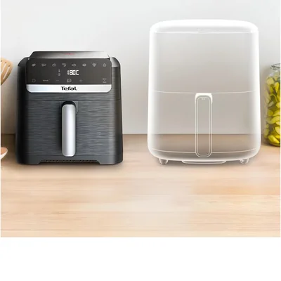 Фритюрник с горещ въздух Tefal Easy Fry Mega Compact EY8618E0 7.5L, 2020W, LED дисплей, Черен
