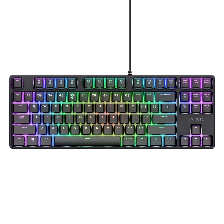 Геймърска клавиатура TRUST GXT864 Cada TKL US