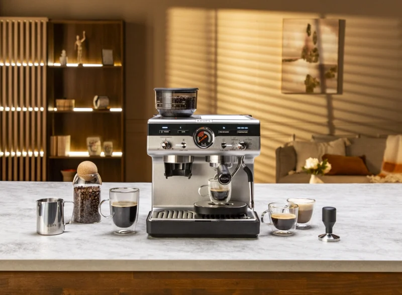 Кафемашина Krups XP804T10 Espresso с мелачка Precision Plus