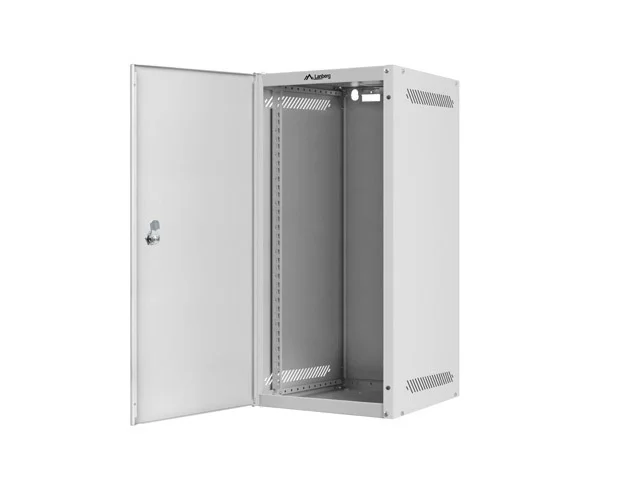 Lanberg rack cabinet 10" wall-mount 12U/280x310 for self-assembly with metal door grey (flat pack)