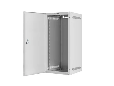 Lanberg rack cabinet 10" wall-mount 12U/280x310 for self-assembly with metal door grey (flat pack)