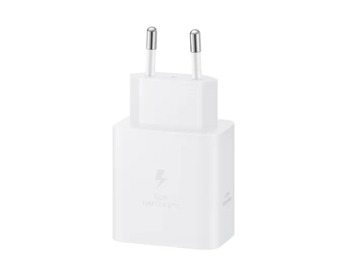 Захранващ адаптер Samsung EP-T4511 45W GaN с USB-C кабел 1.8 м, бял