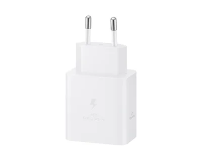 Захранващ адаптер Samsung EP-T4511 45W GaN с USB-C кабел 1.8 м, бял
