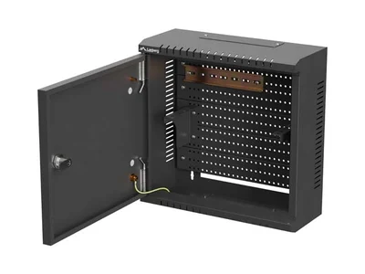 Комуникационен шкаф LANBERG – TPR 10", 2U, 340x340x140 мм, черен