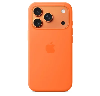Apple iPhone 17 Pro Silicone Case with MagSafe – Orange