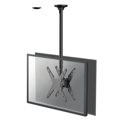 Стойка за таван за две екрана Neomounts FPMA-C340D (32"–75", регулируема височина 106–156 см, Black)