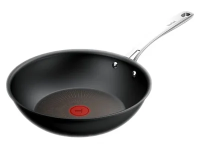 Уок тиган Tefal Excellence+ G3301902 28 см, алуминий, незалепващо покритие, Thermo-Signal, черен