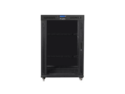 Lanberg rack cabinet 19" free-standing 22U/800x1000 (flat pack) with mesh door lcd black v2