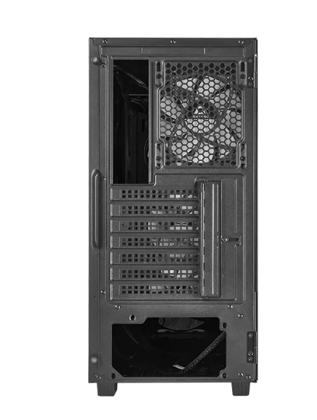 Кутия за компютър Chieftec Hunter II Middle Tower, прозрачен страничен капак, черен