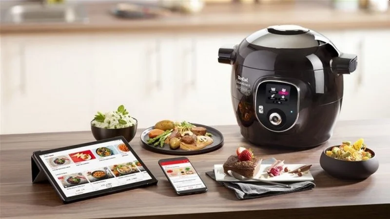 Мултикукър Tefal Cook4me Connect CY855830, 6L, 150 български рецепти, черен