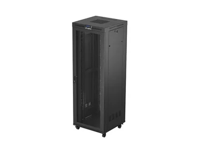 Lanberg rack cabinet 19" free-standing 47U/800X800 (FLAT PACK) with mesh door LCD black