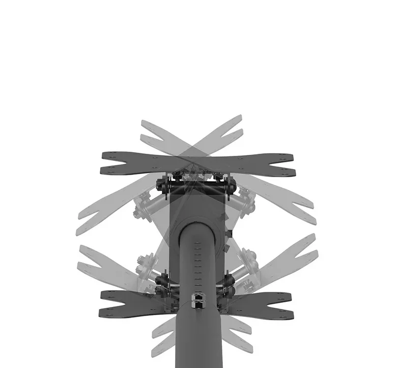 Neomounts Back-to-Back Screen Ceiling Mount (Height: 106-156 cm)