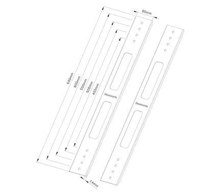 Neomounts VESA Conversion Brackets set - VESA 400 to 450/500/550/600