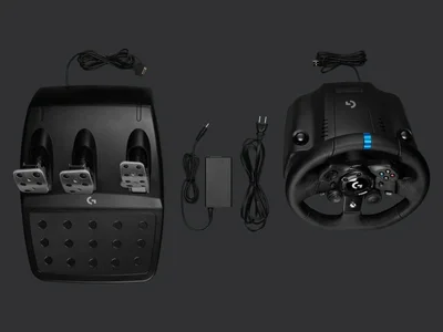 Волан с педали Logitech G923 PC/Xbox, черен, USB