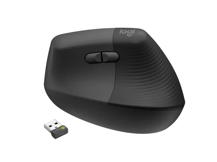 Logitech Lift Vertical Ergonomic Mouse for Business, Graphite