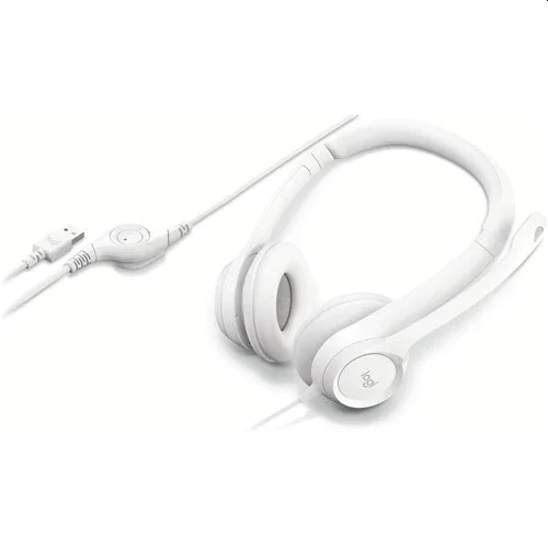 LOGITECH H390 Corded Headset - OFFWHITE - USB