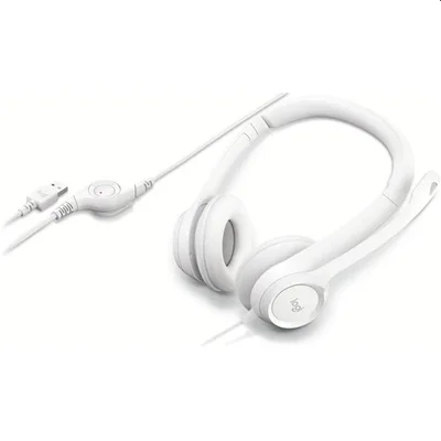 LOGITECH H390 Corded Headset - OFFWHITE - USB