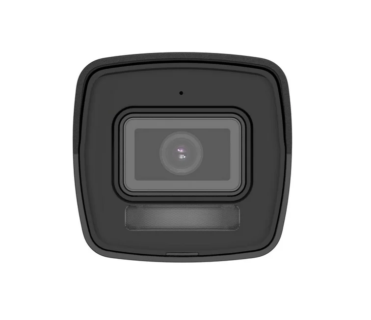 Камера за видеонаблюдение HIKVISION 4 MP Smart Hybrid Light Bullet, 4 mm, IR, бяло осветление до 30 м, H.265+, IP67, вграден микрофон, microSDXC (до 512GB), 12Vdc/PoE 6.5W