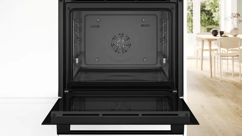 Bosch HBA554EB3 SER4, Oven A+, ecoClean full+Hydro, 7 HM, 1 lvl rails, Black